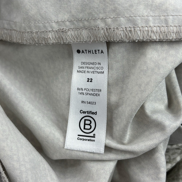 Athleta Pants Womens Plus Size 22 Ivory Venture Printed Cargo Pockets Athleisure - Picture 12 of 16
